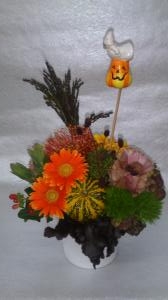 秋のアレンジメント｜「フラワーショップまえだ」　（兵庫県たつの市の花キューピット加盟店 花屋）のブログ